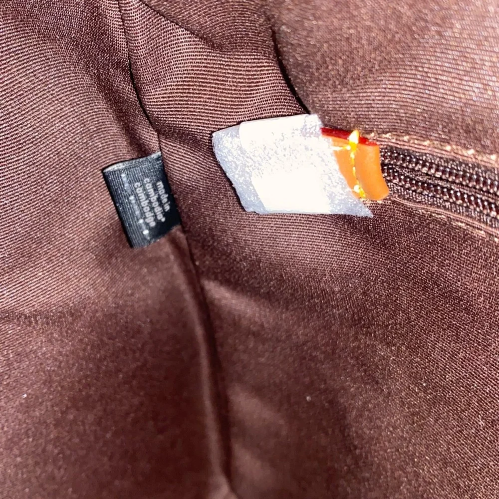 Coach 🤎 Large rowan satchel Suede New purse - Picture 10 of 14